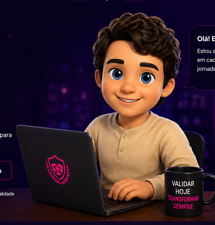 Gui, assistente virtual da Academia dos Validadores